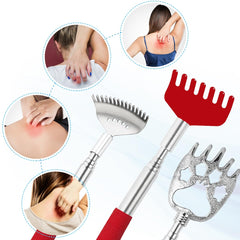 Yeipis rascador de espalda con siete dientes, extensión para un alcance total.