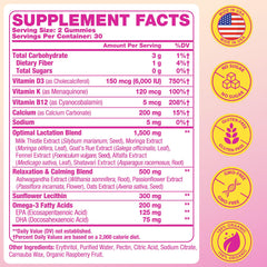 YEKBYOE lactation gummies closeup, soft texture may support milk production