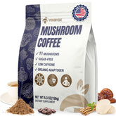 YEKBYOE Mushroom Coffee box front showcasing organic blend for steady energy.