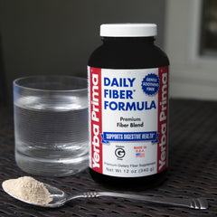 Yerba Prima Daily Fiber Formula scoop included for measured servings.
