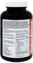 Yerba Prima psyllium label highlights gluten-free, non-GMO attributes