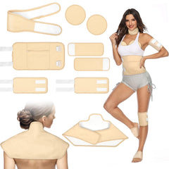 Yerepk castor oil pack wrap on the stomach offers targeted coverage and easy oil absorption