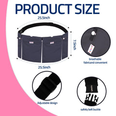 Yesito blue mesh shower bag ready for safe showering after surgery.
