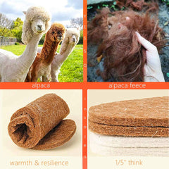 YESSQ plantillas: espesor de fieltro alpaca para amortiguación estable.