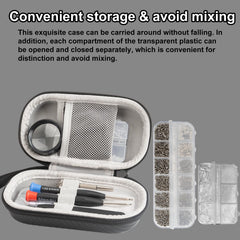 Yewltvep precision screwdrivers and varied screws simplify delicate eyeglass repairs.