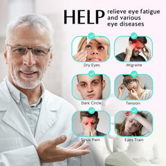 YFONG 1500mAh battery powers longer warm sessions for soothing eye relief.
