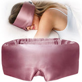 YFONG silk sleep mask with total blackout blocks light for deeper rest