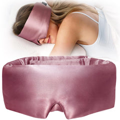 YFONG silk sleep mask with total blackout blocks light for deeper rest