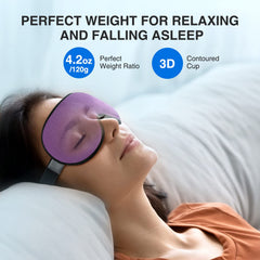 YFONG sleep mask with adjustable strap fits snugly and stays in place overnight.