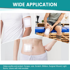 YHOVID adhesive-border closeup shows skin-friendly border and easy application