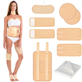 YHOVID castor oil pack neck wrap with organic cotton for soothing tension.