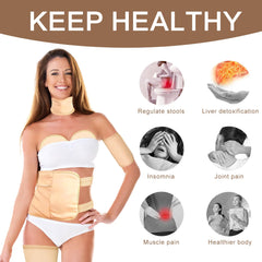 YHOVID castor oil pack thyroid for gentle heat and neck support