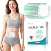 YHOVID castor oil patch pack with organic cotton for convenient on-the-go use.