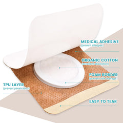 Kit portátil de parches para ombligo de YHOVID.