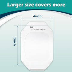 Open pack image of YHOVID dressing highlighting easy access for quick changes.