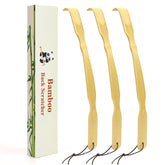 YIMICOO back scratcher with a 17-inch curved handle for easy reach.