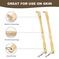 YIMICOO 17-inch back scratcher side view showing long reach.