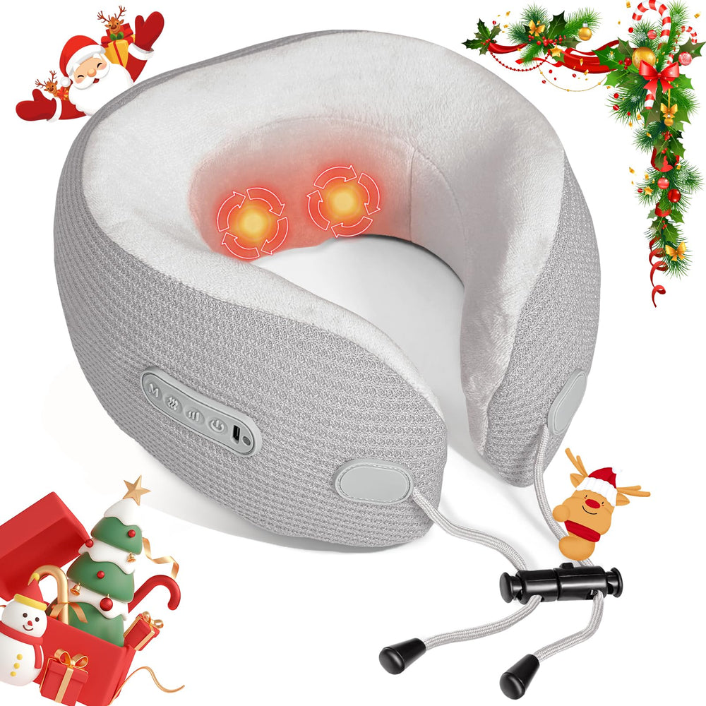Yincook electric neck massager front view showing ergonomic fit for comfort