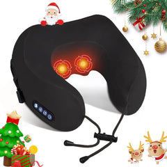 Yincook Electric Neck Massager in use showing heat function for quick relaxation
