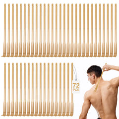 Yinkin bamboo back scratcher 72-pack bundle, ideal for gifting to seniors and family.
