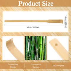 Yinkin long-handle back scratcher with ergonomic grip for easy reach and control.
