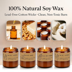 YINUO LIGHT candles with clean burn and minimal smoke for safe home use.