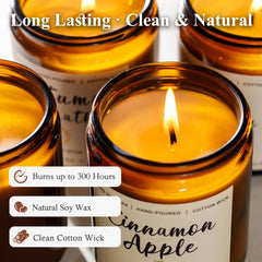 YINUO LIGHT Eco-friendly soy wax candles with lead-free wicks for clean burn