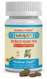 YinVive Cool bottle front view highlighting the high-potency 5:1 formula for Yin balance.