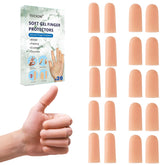 YIVCKOM cubiertas dedo gel pulgar, protección suave para piel sensible durante tareas diarias.