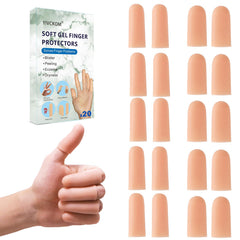YIVCKOM cubiertas dedo gel pulgar, protección suave para piel sensible durante tareas diarias.