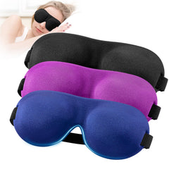 YIVIEW Sleep Mask with 3D contour blocks light for deeper rest