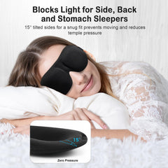 YIVIEW Sleep Mask uses skin-friendly sponge for gentle comfort