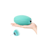 YIXIUTEN vibrating massage ball blue top view targeting muscle knots