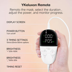YKeluxon 6000mAh battery pack powers long portable light therapy sessions