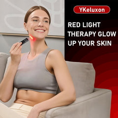 YKeluxon infrared light device side view showing compact portability for on-the-go routines.