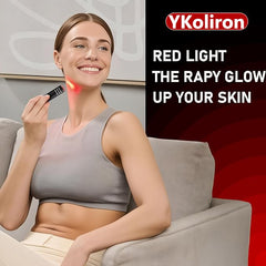 YKoliron dual-wavelength 660nm and 850nm LEDs emit light for versatile therapy