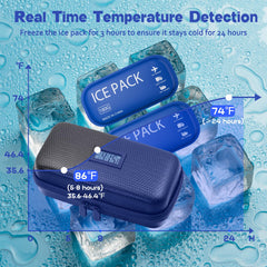 Ylemnf insulin cooler with digital display shows precise storage conditions.