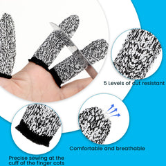 Ymapinc level-5 cut protection finger covers close-up showing durability