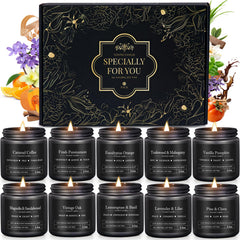 YMing teakwood candle from the 10-pack creates masculine ambiance for relaxing home evenings.