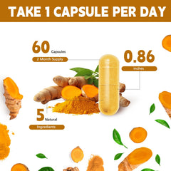 YMINGKJ berberine-cinnamon blend visually suggests metabolism support alongside turmeric.
