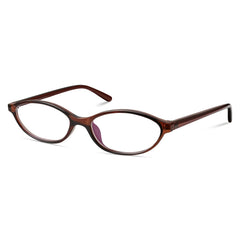 YMRFW oval blue light glasses for women shield screens with a retro style.