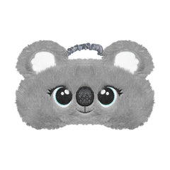Ynaize koala sleep mask front view showing plush comfort for gentle eye relaxation