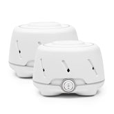 YOGASLEEP Dohm two-pack front view, compact white noise machines for sleep and baby soothing.