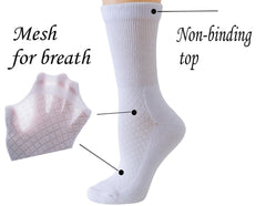 Yomandamor diabetic socks with seamless toe designed to reduce pressure and irritation.