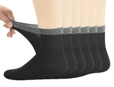 Yomandamor men's diabetic ankle socks with seamless toe design for smooth daily wear.