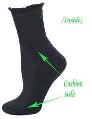 Yomandamor crew-length diabetic sock ready for all-day wear.