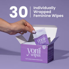 Yoni Wipes pH-balanced formula for comfortable daily use.