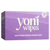 Yoni Wipes travel pack with individually wrapped wipes for on-the-go freshness.