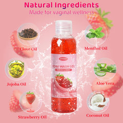 Yonisayo Yoni Wash pH-balance label for balanced care