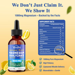 Yonrave Magnesium Bisglycinate Liquid dropper for precise daily dosing and convenience